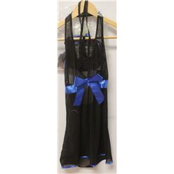 PEECABOO 2PC WOMENS BLACK SHEER INTIMATE SLEEPWEAR