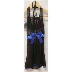 PEECABOO 2PC WOMENS BLACK SHEER INTIMATE SLEEPWEAR
