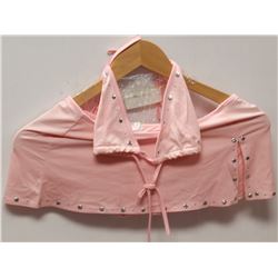 PEECABOO 2PC WOMENS BABY PINK W/ STUDDED ACCENTS