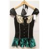 Image 1 : PEECABOO 2PC WOMENS ADULT COSTUME; BLACK & GREEN