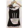 Image 1 : PEECABOO 2PC WOMENS ADULT COSTUME; BLACK & WHITE