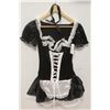 Image 1 : PEECABOO 2PC WOMENS ADULT COSTUME; BLACK & WHITE