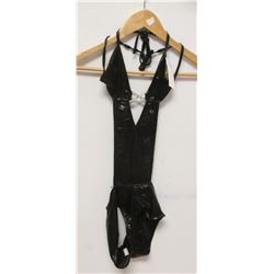 PEECABOO 1PC WOMENS BLACK PLEATER STYLE ADULT