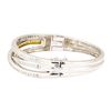 Image 2 : 2.70 ctw Diamond Bangle Bracelet - 18KT White And Yellow Gold