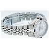 Image 5 : Rolex Ladies Stainless Steel Mother Of Pearl Diamond & Sapphire Datejust Wristwa
