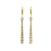 Image 1 : 1.00 ctw Diamond Dangle Earrings - 18KT Yellow Gold