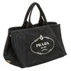 Image 2 : Prada Dark Blue Canvas Large Canapa Tote Bag