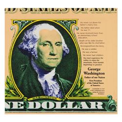 George Washington by Steve Kaufman (1960-2010)