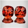 Image 1 : Natural Orange Red Andesine Pair [Flawless-VVS]