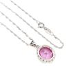 Image 3 : Natural AAA Pink Topaz 12x10 MM  Necklace