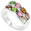 Image 2 : NATURAL MULTI COLOR TOURMALINE Ring