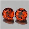 Image 1 : Natural Intense Orange Tourmaline Pair {Flawless-VVS1}