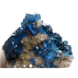 Natural Rare  Blue Fluorite Mineral Specimen
