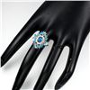 Image 1 : Natural Blue Opal & Brazil Blue Apatite Ring