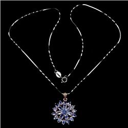 Natural Unheated Tanzanite Necklace
