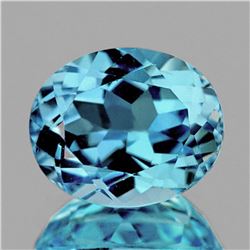 NATURAL SKY BLUE TOPAZ 11x9 MM[FLAWLESS-VVS]