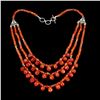 Image 1 : Natural Rare Brazil Orange Carnelian 216 Cts  Necklace