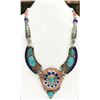 Image 1 : Tibet Natural Stone Tribal Queen Royal Necklace