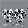 Image 1 : Natural Diamond White Aquamarine Pair - Flawless