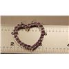 Image 4 : 7.50 CT PINK ROSE DE FRANCE AMETHYST HEART PENDANT