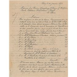 Alfred Nobel Autograph Document Signed