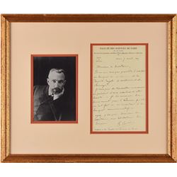 Pierre Curie Autograph Letter Signed