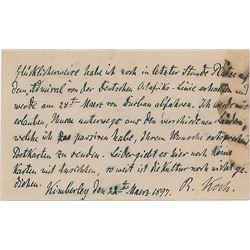 Robert Koch Autograph Letter Signed