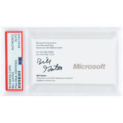 Bill Gates Signed Business Card