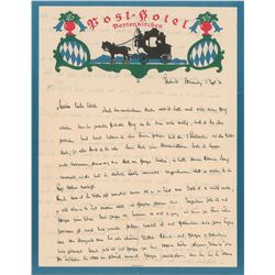 Otto Hahn Autograph Letter Signed