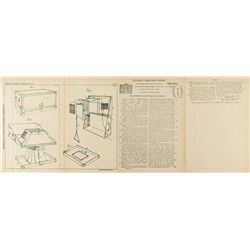 British Thomson-Houston Loud Speaker Patent Lithograph and Specification Sheet