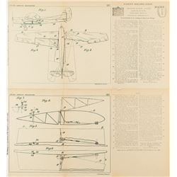 DeHavilland Aeroplane Patent Lithograph and Specification Document