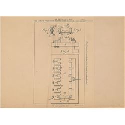 Thomas Edison and Joseph Swan Electric Fuse Patent Lithograph