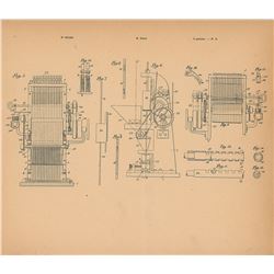 Thomas Edison Electrode Tube Machine Patent Lithograph