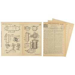 Kodak Film Roll Patent Lithograph and Specification Document