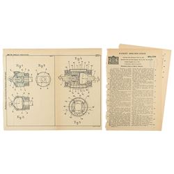 Ferdinand Porsche Universal Motor Vehicle Joint Patent Lithograph and Specification Document