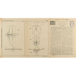 Reinhold Tiling Flying Rocket Patent Lithograph and Specification Document