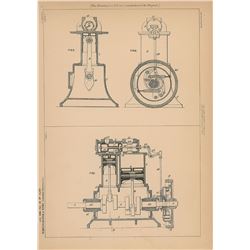 Westinghouse and Rites Steam Engine Patent Lithograph