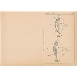 Carl Zeiss Lens Patent Lithograph