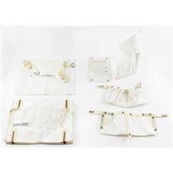 Apollo and Skylab Beta Cloth Lot of (6) Bags and Containers