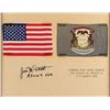 Image 1 : Apollo 9 Flown Flag Presentation Signed by Jim McDivitt