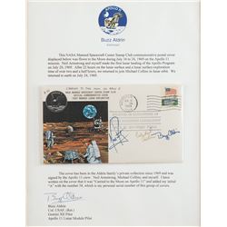 Buzz Aldrin's Apollo 11 Flown Crew-Signed Type 1 Cover