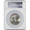 Image 1 : Apollo 11 Robbins Medal Restrike Signed by Michael Collins
