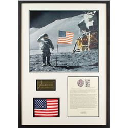 Apollo 15 Lunar Surface Flown American Flag