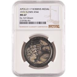 Ed Gibson's Apollo 17 Flown Robbins Medal