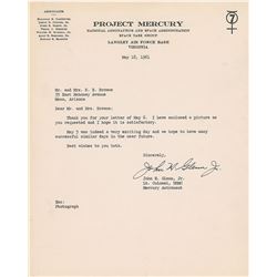 John Glenn Typed Letter Signed