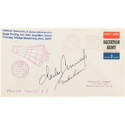 Gemini 5 Crew-Signed Tracking Station Cover