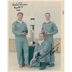 Wally Schirra and Walt Cunningham Signed Photograph