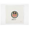 Image 1 : John Young's Apollo 16 Beta Cloth Signed by Charlie Duke