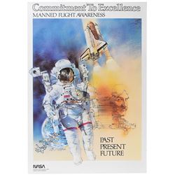 Space Shuttle Manned Flight Awareness Poster