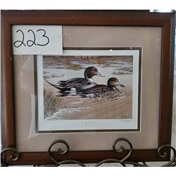 Ducks Unlimited 623/2000 "In the Shallows" by Tim Donovan Framed 17 1/2"w x 15 1/2"h